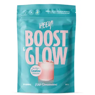 Produktfoto för Heey! Boost & Glow Kreatin + Collegan® Smultron 300 g