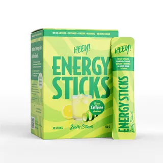 Produktfoto för Heey! Energy Sticks Koffein + Guarana, Zesty Citrus 30 dospåsar