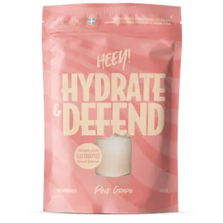 Produktfoto för Heey! Hydrate & Defend Electrolytes + Immune Support Pink Grape 240 g