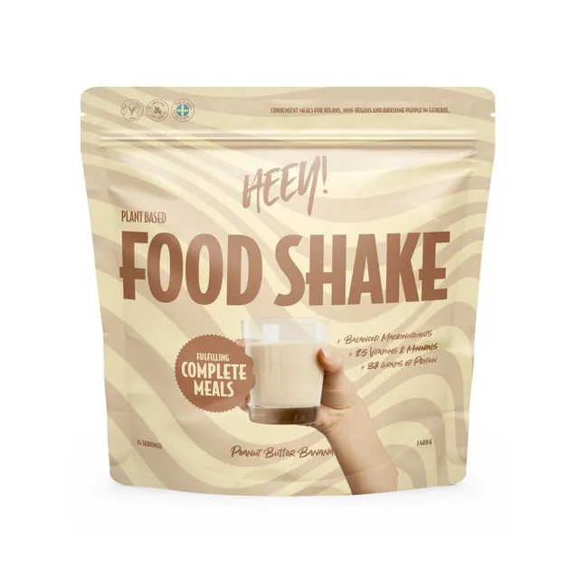 Alternativ bild 0 för Heey! Vegansk Food Shake Jordnötssmör Banan 1400 g