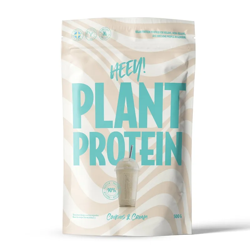 Bild 2 för Heey! Veganskt Protein Cookies & Cream 500 g
