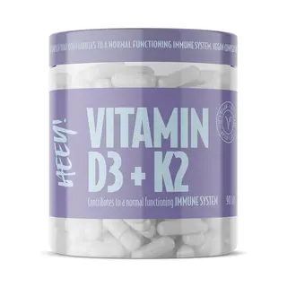 Produktfoto för Heey! Vitamin D3/K2 + Superfruits 90 kapslar