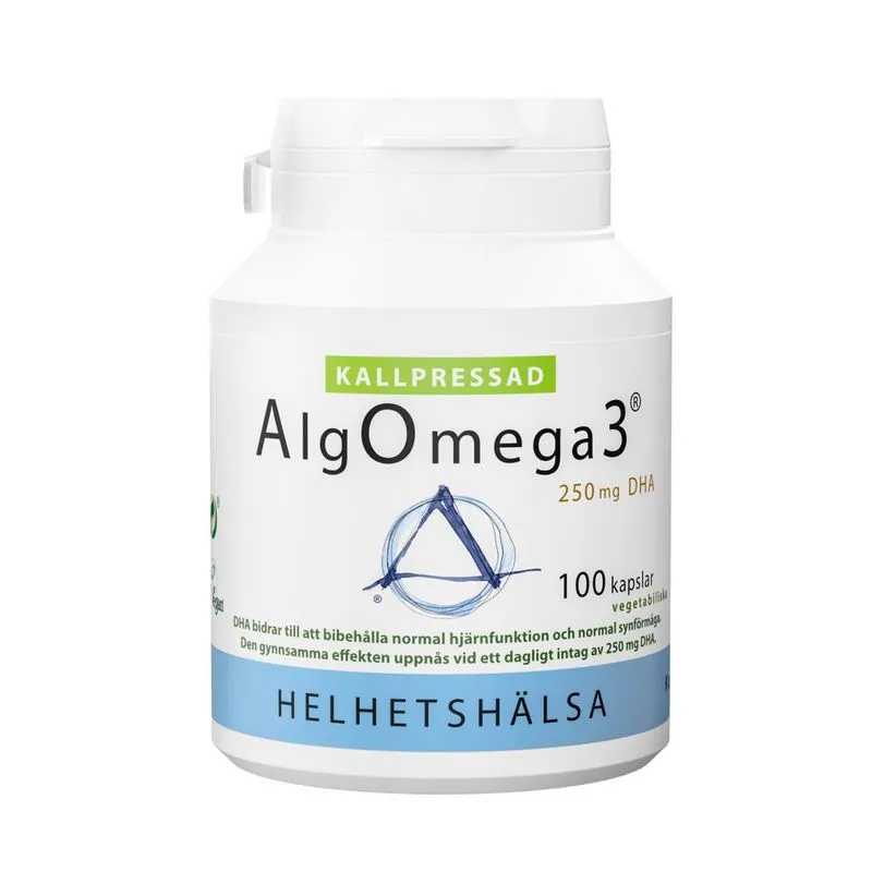 Bild 1 för Helhetshälsa AlgOmega3 kallpressad (500 mg) 100 kapslar