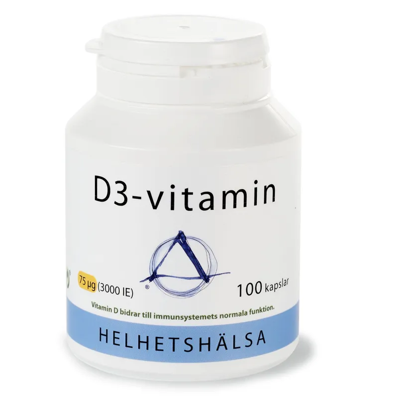Bild 2 för Helhetshälsa D3-vitamin 75 µg/3000 IE 100 kapslar