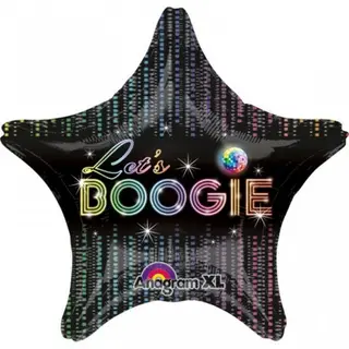 Produktfoto för Heliumballong disco - stjärnformad let's boogie