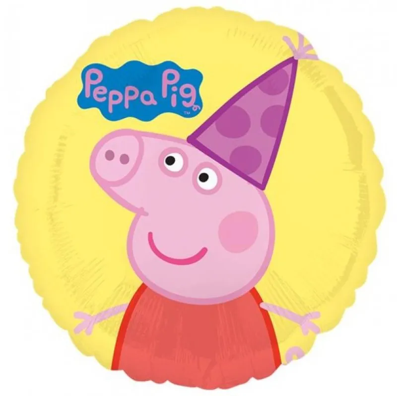 Alternativ bild 0 för Heliumballong gul Greta Gris / Peppa Pig