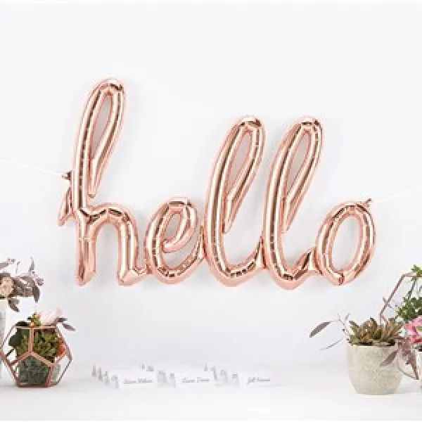 Alternativ bild 0 för Heliumballong hello - hello world