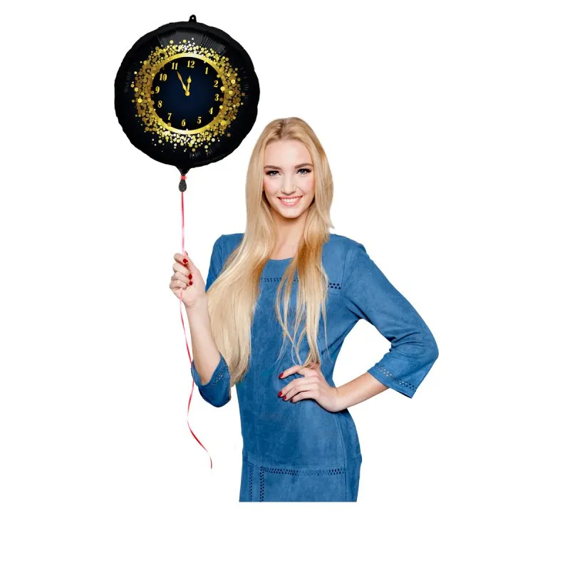 Alternativ bild 0 för Heliumballong nyårsklocka