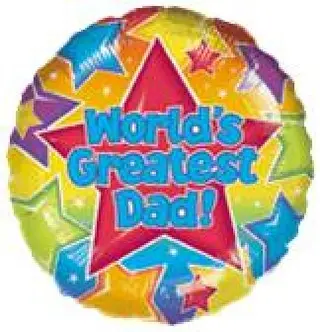 Produktfoto för Heliumballong worlds greatest dad