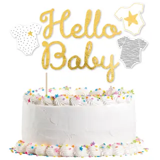 Produktfoto för Hello Baby Tårtdekoration