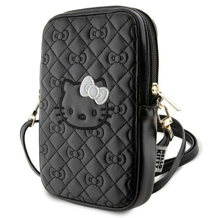 Alternativ bild 0 för Hello Kitty Bag black Quilted Bows Strap