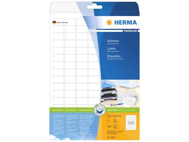 Alternativ bild 0 för Herma Etikett Premium 25,4x16,9mm