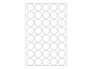 Produktfoto för HERMA - Tätningsetikett - 19 mm diameter - transparent - polyester (paket om 640)