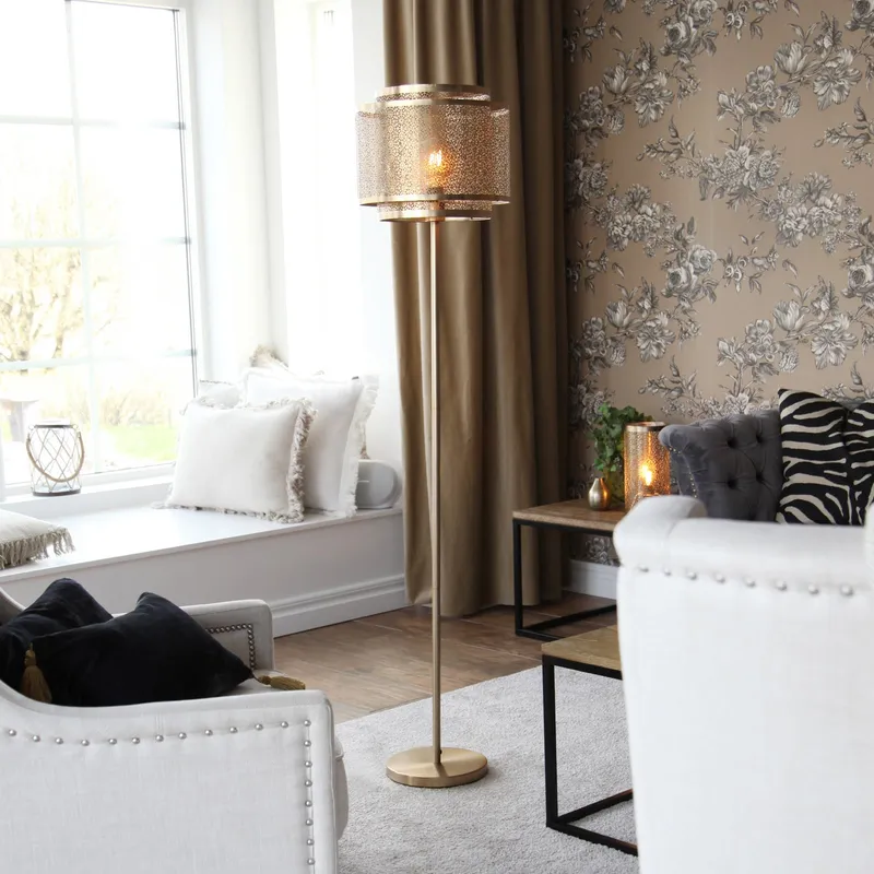 Bild 1 för Hermine golvlampa (Mässing/guld)