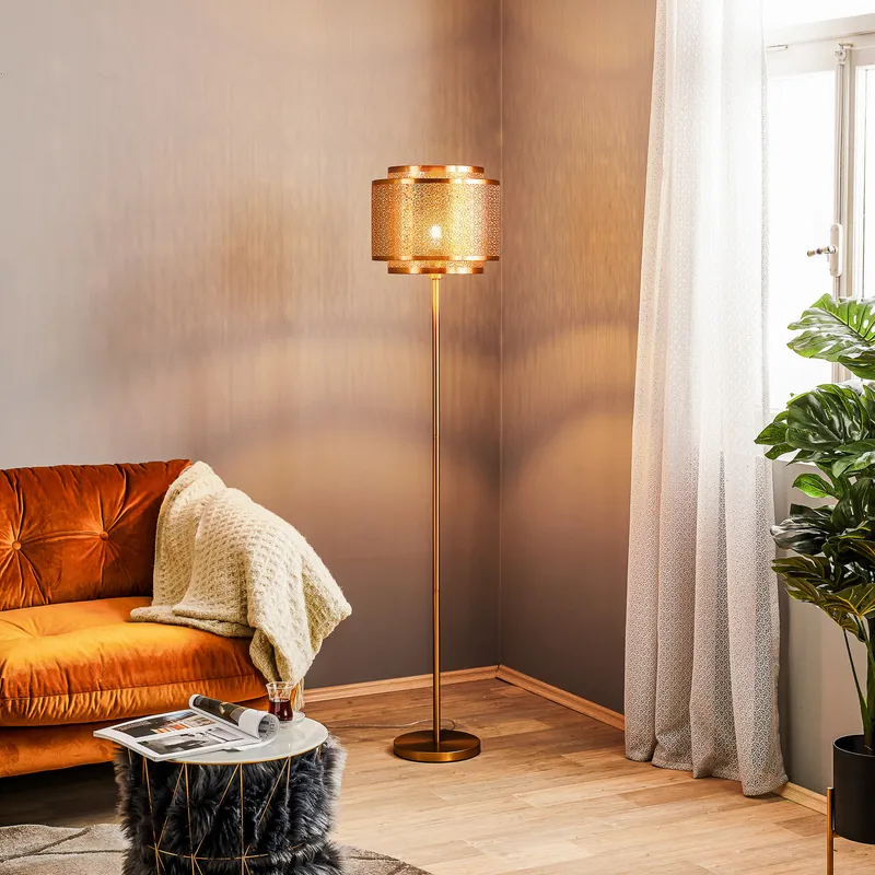 Bild 2 för Hermine golvlampa (Mässing/guld)