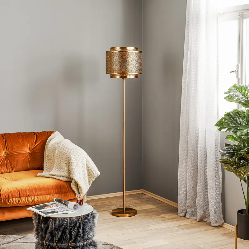 Bild 3 för Hermine golvlampa (Mässing/guld)