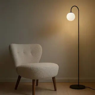 Produktfoto för Herstal - Ballon Golvlampa Black Herstal