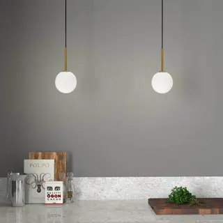 Produktfoto för Herstal - Ballon Taklampa Satin Brass