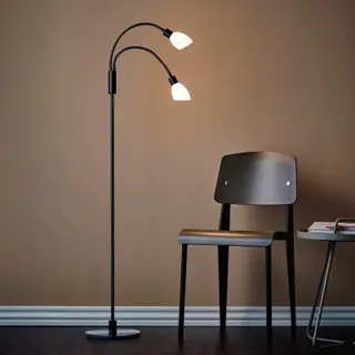 Produktfoto för Herstal - Cut 2 Golvlampa Black/Opal Herstal