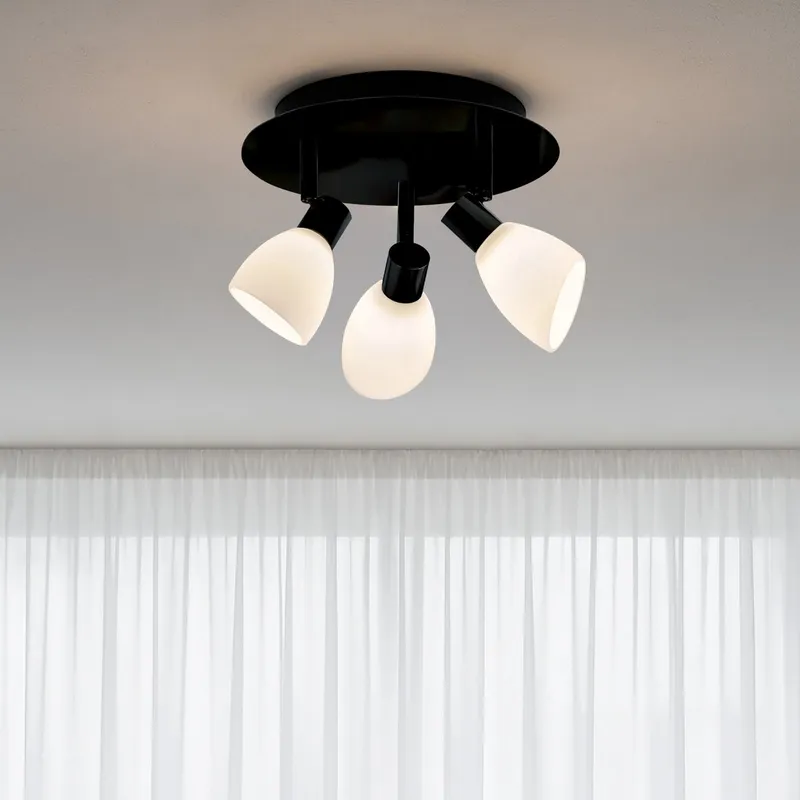 Alternativ bild 0 för Herstal - Cut 3 Plafond Round Black/Opal Herstal