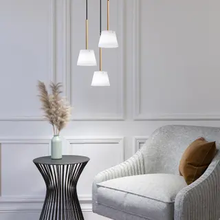 Produktfoto för Herstal - Gil il Grande Taklampa Satin/Brass Herstal