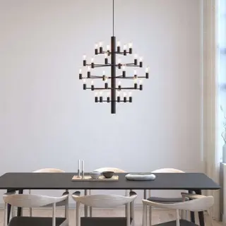 Produktfoto för Herstal - Manola 30 Ljuskrona Black Herstal