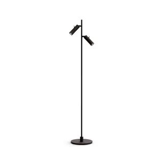 Produktfoto för Herstal - Pipeline 2 Golvlampa Matt Black