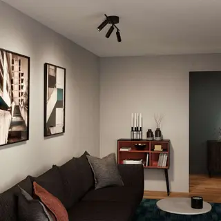 Produktfoto för Herstal - Pipeline 3 Plafond Matt Black