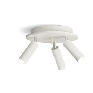 Produktfoto för Herstal - Pipeline 3 Plafond Round Matt White
