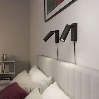 Produktfoto för Herstal - Pipeline Vägglampa Matt Black