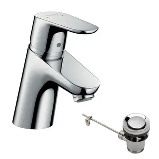 Produktfoto för HG Focus 70 med keramisk patron och vattenbesparing. förkromad. HG-nr 31730000