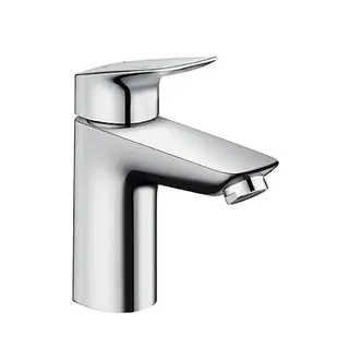 Produktfoto för HG Logis 100 HV armatur w/PO - hansGrohe Logis 100 HV armatur w/Push-open krom