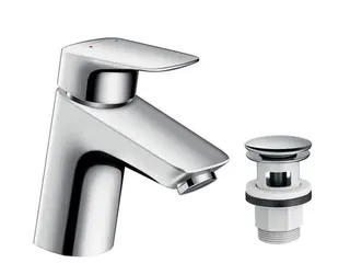 Produktfoto för HG Logis 70 HV-armatur - med öppningsbar kromventil. Vattenförbrukning 5 l/min. HG nr 71077