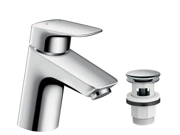Alternativ bild 0 för HG Logis 70 HV-armatur - med öppningsbar kromventil. Vattenförbrukning 5 l/min. HG nr 71077