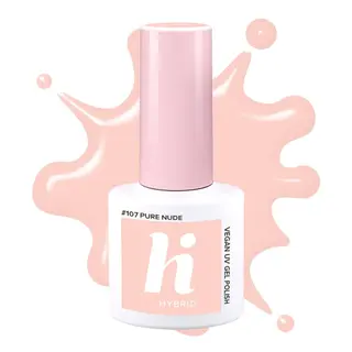 Produktfoto för hi hybrid #107 UV Gel Polish Pure Nude 5 ml