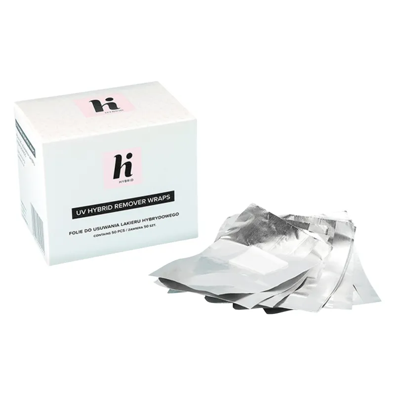 Bild 1 för hi hybrid UV Gel Polish Remover Wraps 50 st