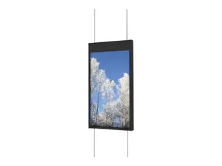 Produktfoto för HI-ND Ceiling Solution - Monteringssats (hölje) - dubbel sida - för LCD-panel för digital skyltning - metall - svart, RAL 9005 - skärmstorlek: 55 - takmonterbar - för Samsung OM55N-D