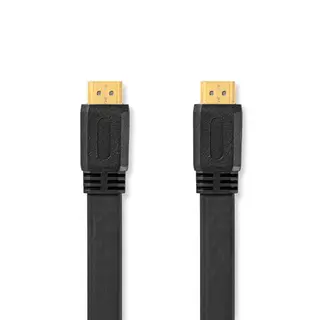 Produktfoto för High Speed HDMI Kabel med Ethernet, 4K@30Hz, 10.2 Gbps, platt, 3m