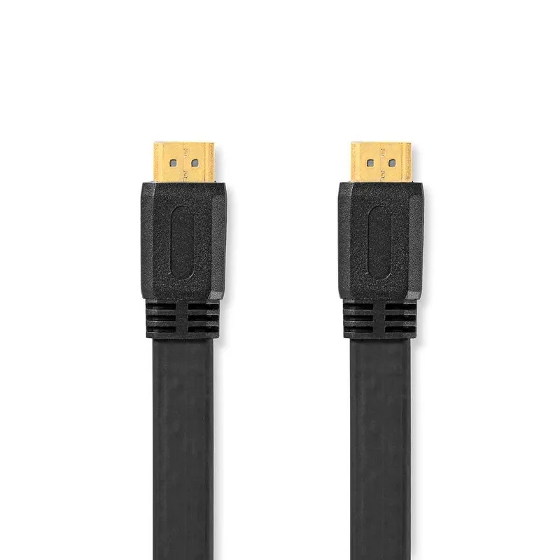 Bild 1 för High Speed HDMI Kabel med Ethernet, 4K@30Hz, 10.2 Gbps, platt, 3m