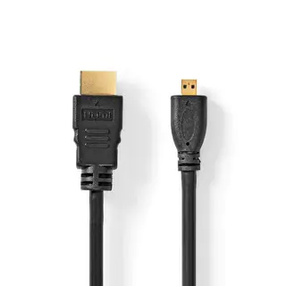 Produktfoto för High Speed ​​HDMI till HDMI Micro kabel med Ethernet, 4K@30Hz, 10.2 Gbps, 1.5m
