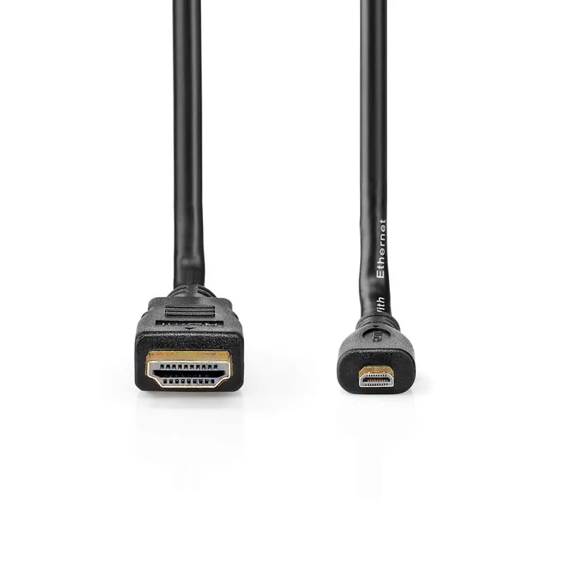 Bild 2 för High Speed ​​HDMI till HDMI Micro kabel med Ethernet, 4K@30Hz, 10.2 Gbps, 1.5m