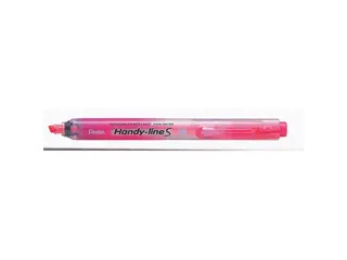 Produktfoto för Highlighter Pentel Handy-line S med trykmekanisme pink