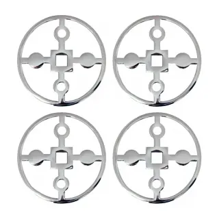 Produktfoto för Hilke - Anima Gemella Glasunderlägg 4-pack Förnicklad Mässing