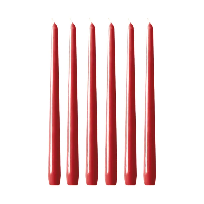 Alternativ bild 0 för Hilke - Herrgårdsljus 30 cm 6-pack Julröd
