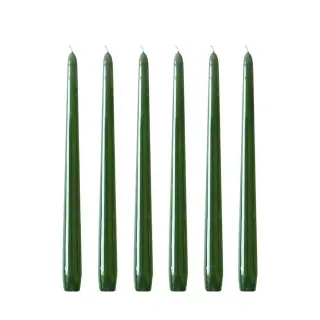 Produktfoto för Hilke - Herrgårdsljus 30 cm 6-pack Mörkgrön