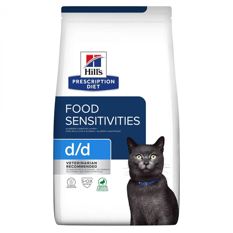 Bild 1 för Hill’s Prescription Diet Feline d/d Food Sensitivities Duck & Green Peas (1,5 kg)