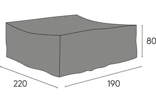 Produktfoto för Hillerstorp, Möbelskydd 190x220 cm grå polyester