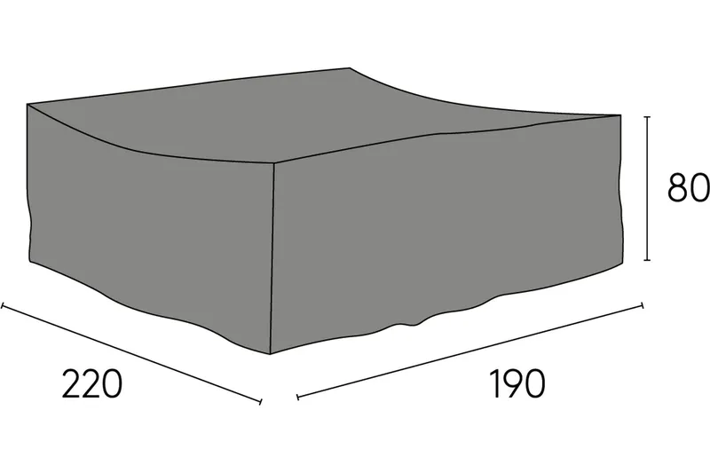 Alternativ bild 0 för Hillerstorp, Möbelskydd 190x220 cm grå polyester