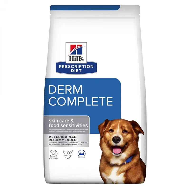 Bild 1 för Hill's Prescription Diet Canine Derm Complete Skin Care & Food Sensitivities (12 kg)