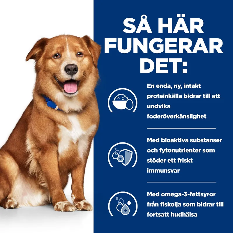 Bild 2 för Hill's Prescription Diet Canine Derm Complete Skin Care & Food Sensitivities (4 kg)